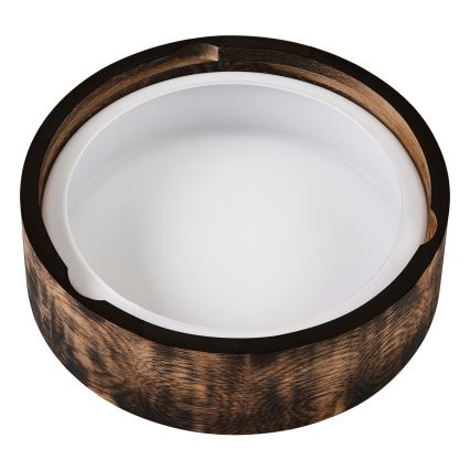 Φωτιστικό οροφής μπάνιου OAK SMOKY 2xE27/15W/230V IP54 ø 27,5 cm δρυς/καφέ