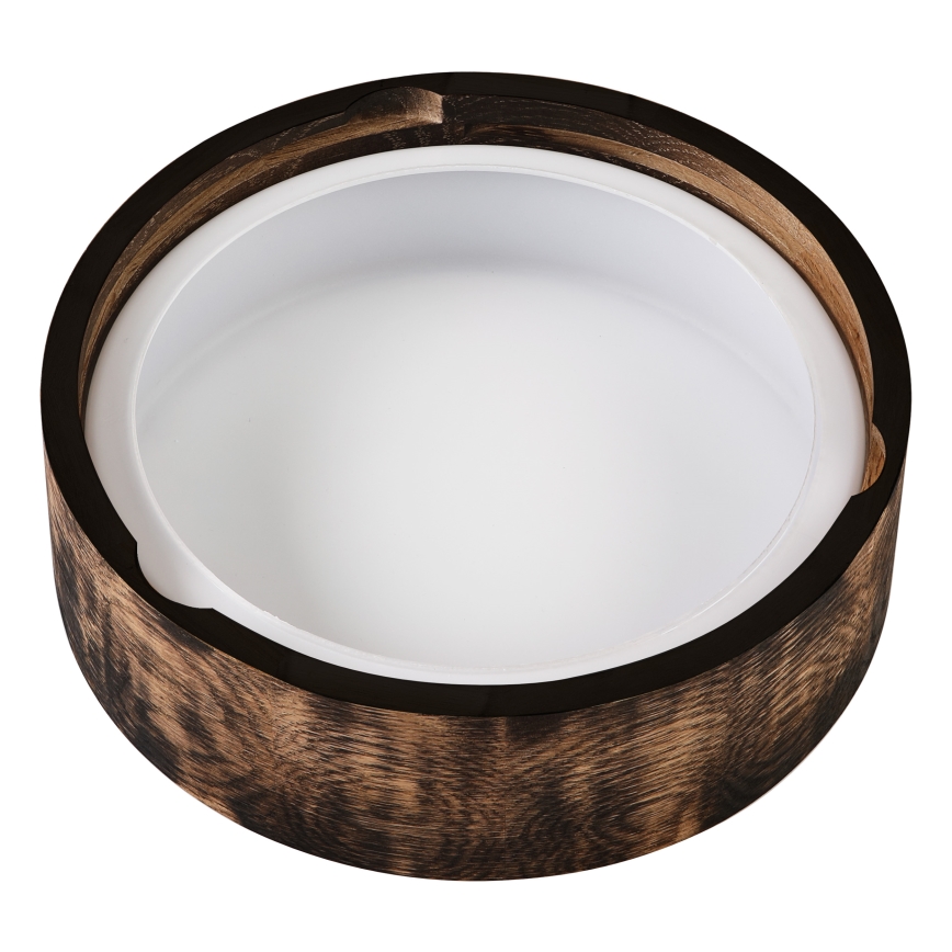 Φωτιστικό οροφής μπάνιου OAK SMOKY 2xE27/15W/230V IP54 ø 27,5 cm δρυς/καφέ