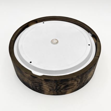 Φωτιστικό οροφής μπάνιου OAK SMOKY 2xE27/15W/230V IP54 ø 27,5 cm δρυς/καφέ