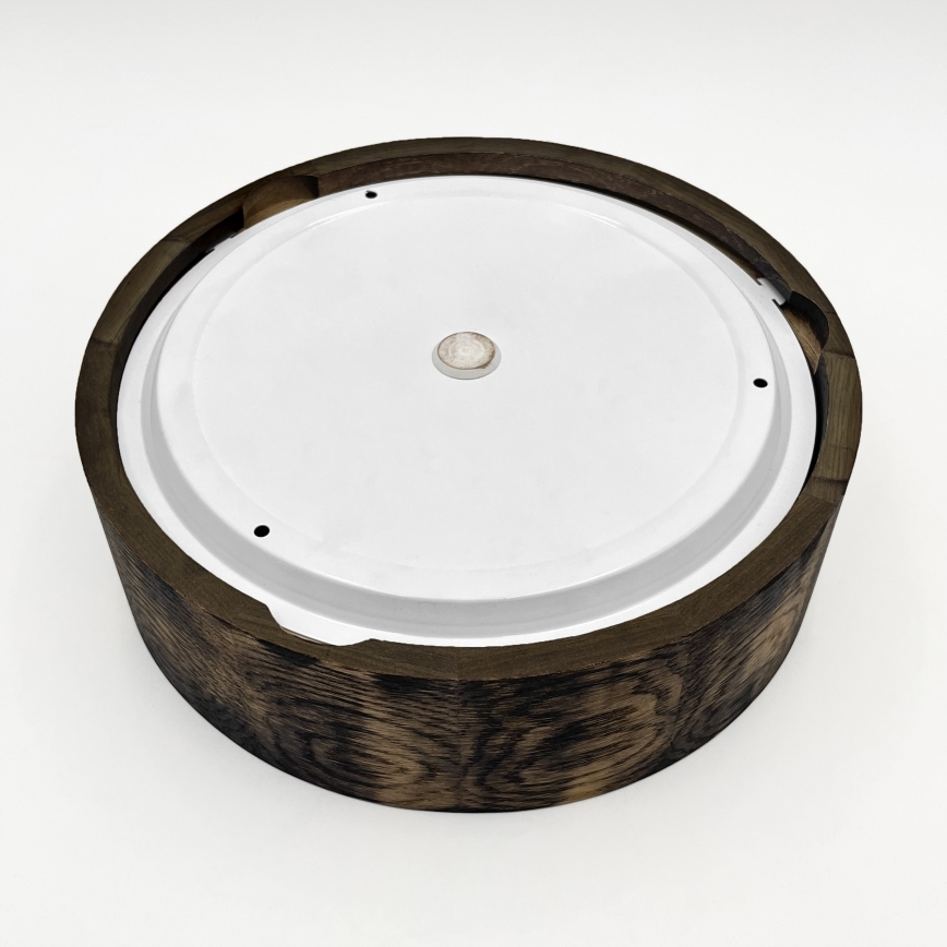 Φωτιστικό οροφής μπάνιου OAK SMOKY 2xE27/15W/230V IP54 ø 27,5 cm δρυς/καφέ