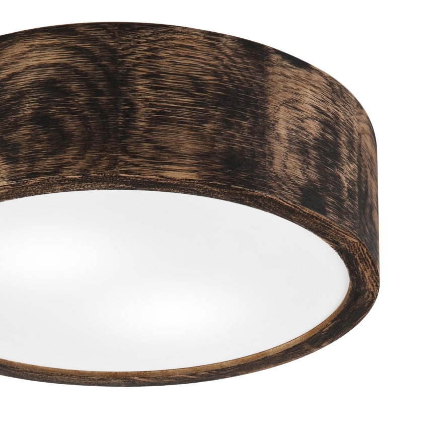 Φωτιστικό οροφής μπάνιου OAK SMOKY 2xE27/15W/230V IP54 ø 27,5 cm δρυς/καφέ
