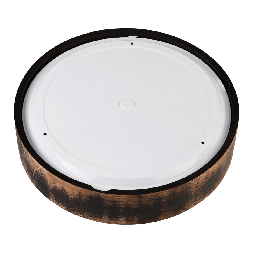 Φωτιστικό οροφής μπάνιου OAK SMOKY 3xE27/15W/230V IP54 ø 37,5 cm δρυς/καφέ