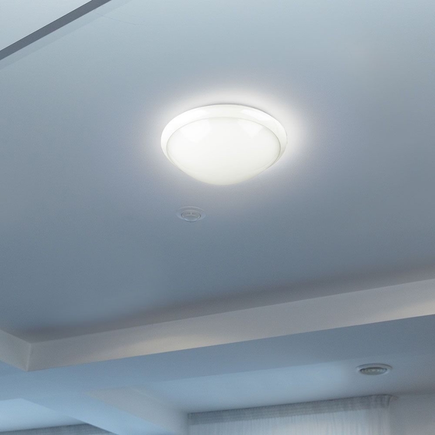 Φωτιστικό οροφής μπάνιου με αισθητήρα 1xE27/60W/230V IP44 ø 29,6 cm