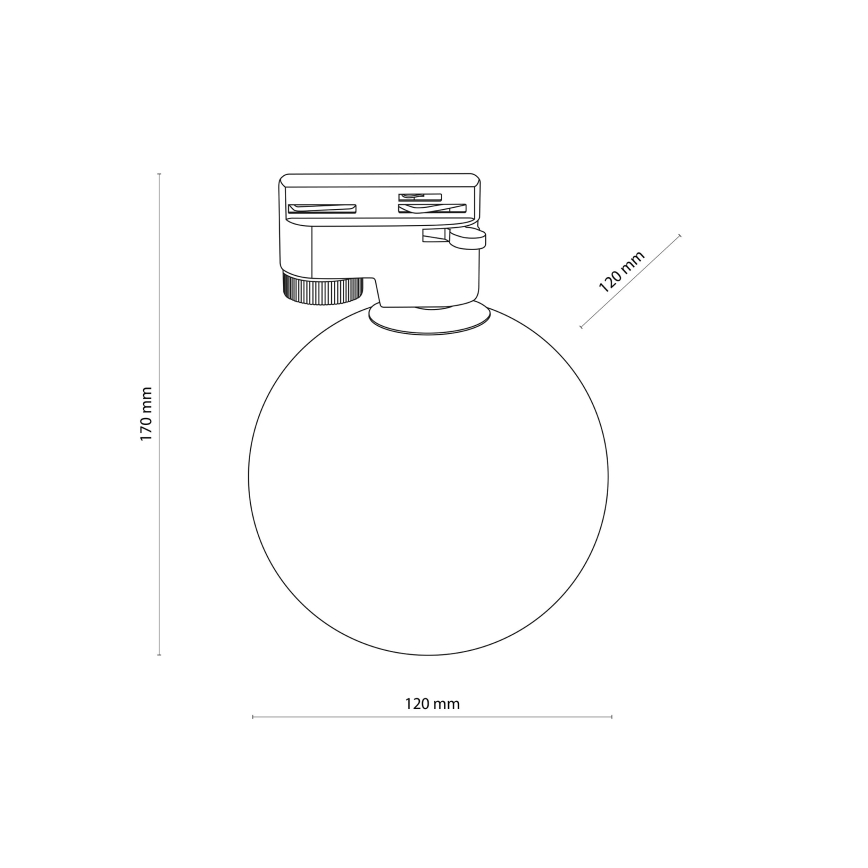 Φωτιστικό οροφής ράγας TRACER 1xG9/8W/230V μαύρο/φιμέ μπεζ