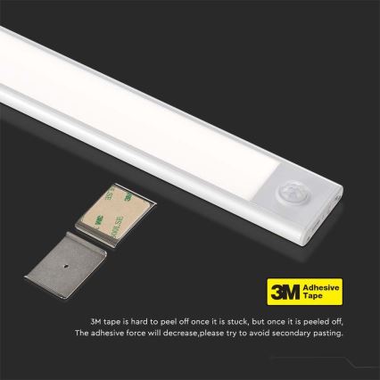 Φωτιστικό πάγκου κουζίνας LED με αισθητήρα LED/1,5W/5V 1500 mAh 3000K