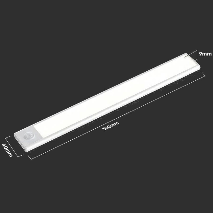Φωτιστικό πάγκου κουζίνας LED με αισθητήρα LED/1,5W/5V 1500 mAh 4000K