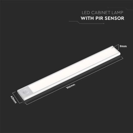 Φωτιστικό πάγκου κουζίνας LED με αισθητήρα LED/1,5W/5V 3000K 1500 mAh