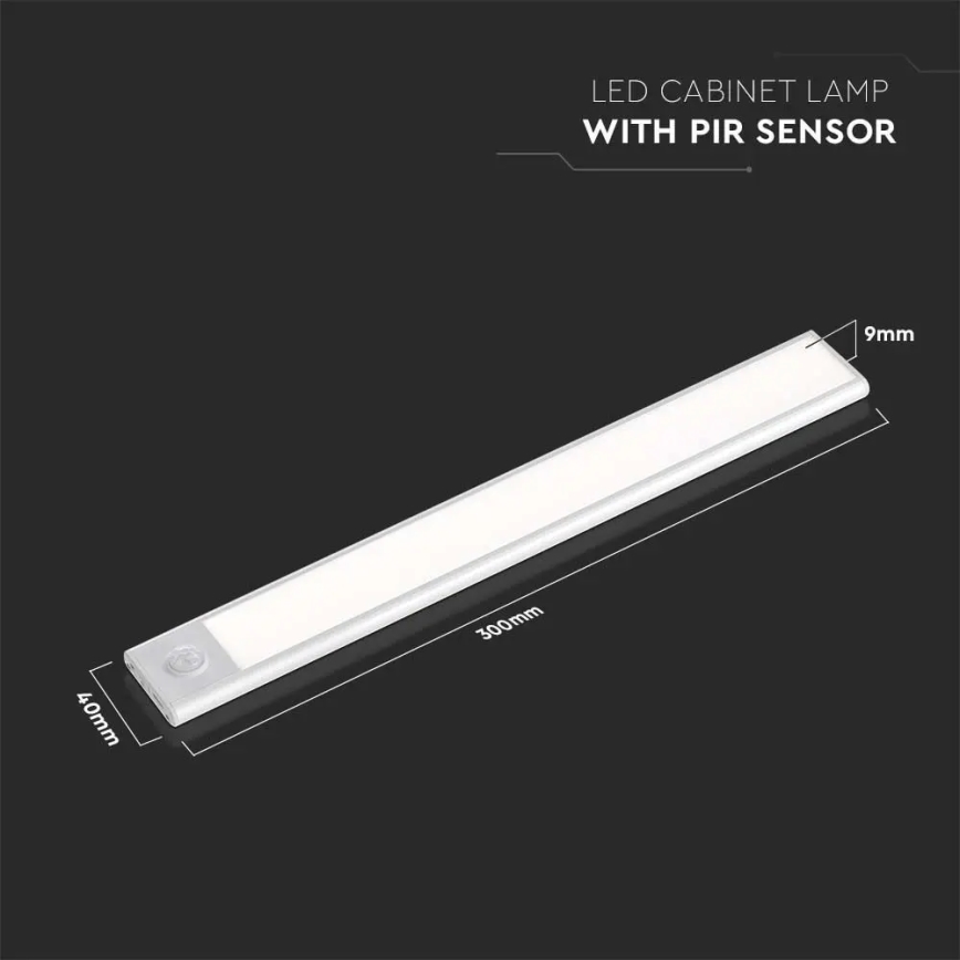 Φωτιστικό πάγκου κουζίνας LED με αισθητήρα LED/1,5W/5V 3000K 1500 mAh
