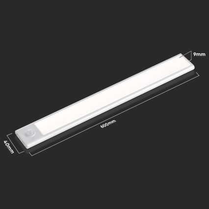 Φωτιστικό πάγκου κουζίνας LED με αισθητήρα LED/2,5W/5V 4000K 3000 mAh