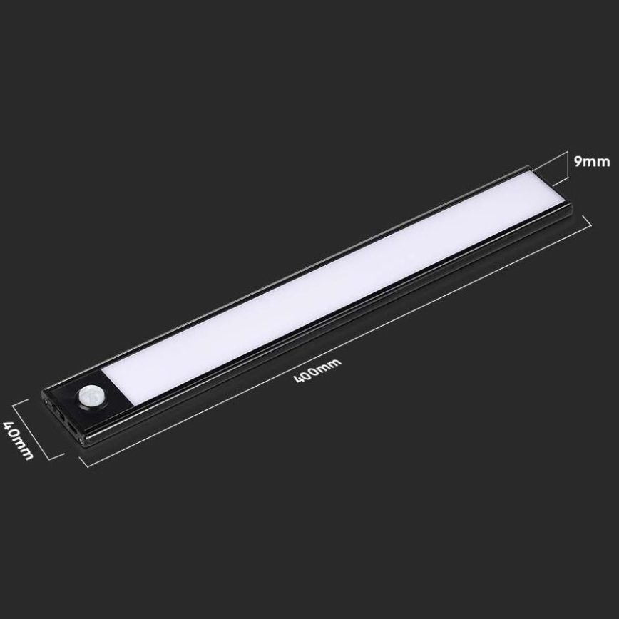 Φωτιστικό πάγκου κουζίνας LED με αισθητήρα LED/2W/5V 4000K 2200 mAh