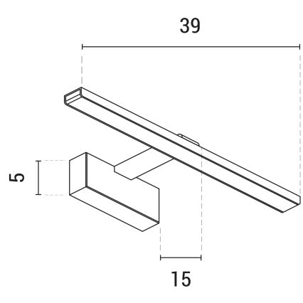 Φωτιστικό πίνακα LED LED/9W/230V 3000K 39 cm λευκό