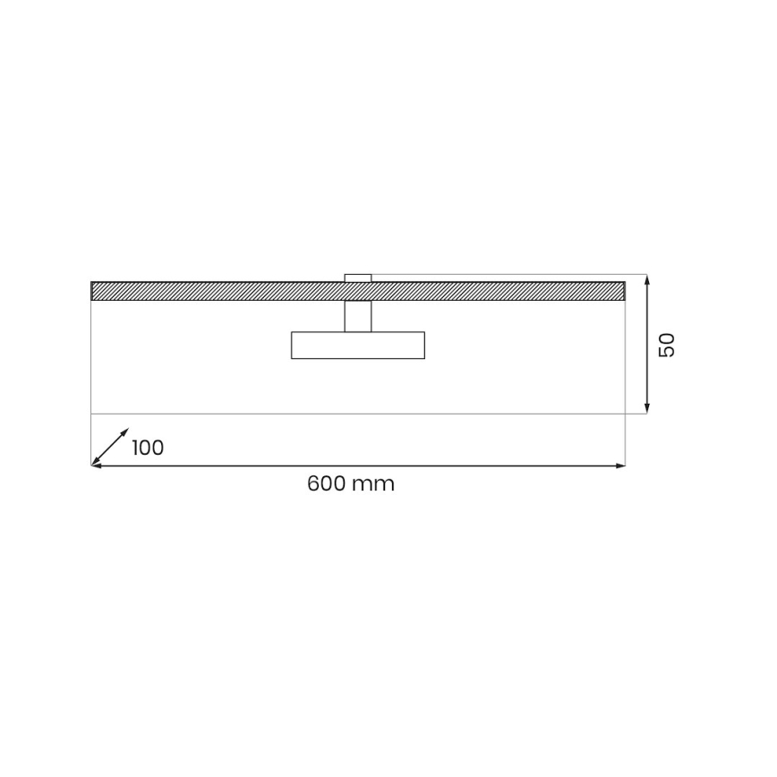 Φωτιστικό πίνακα LED PRADO LED/11W/230V γυαλιστερό χρώμιο