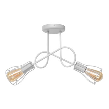 Φωτιστικό πολύφωτο OXFORD 2xE27/15W/230V λευκό