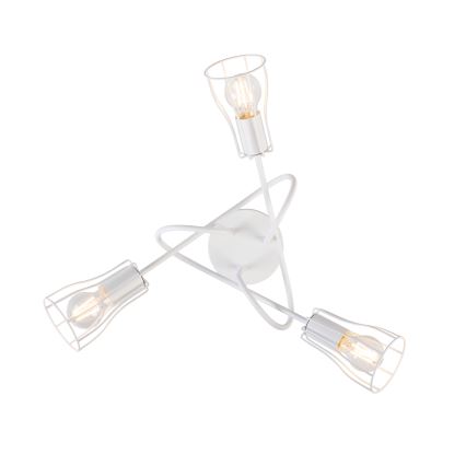 Φωτιστικό πολύφωτο OXFORD 3xE27/15W/230V λευκό