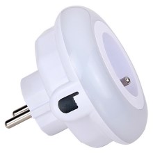 Φωτιστικό προσανατολισμού LED με αισθητήρα σούρουπου και υποδοχή LED/0,6W/230V