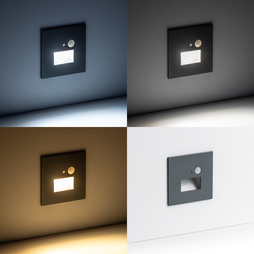 Φωτιστικό σκάλας LED με αισθητήρα κίνησης LED/1,5W/230V 3000K/4000K/6500K