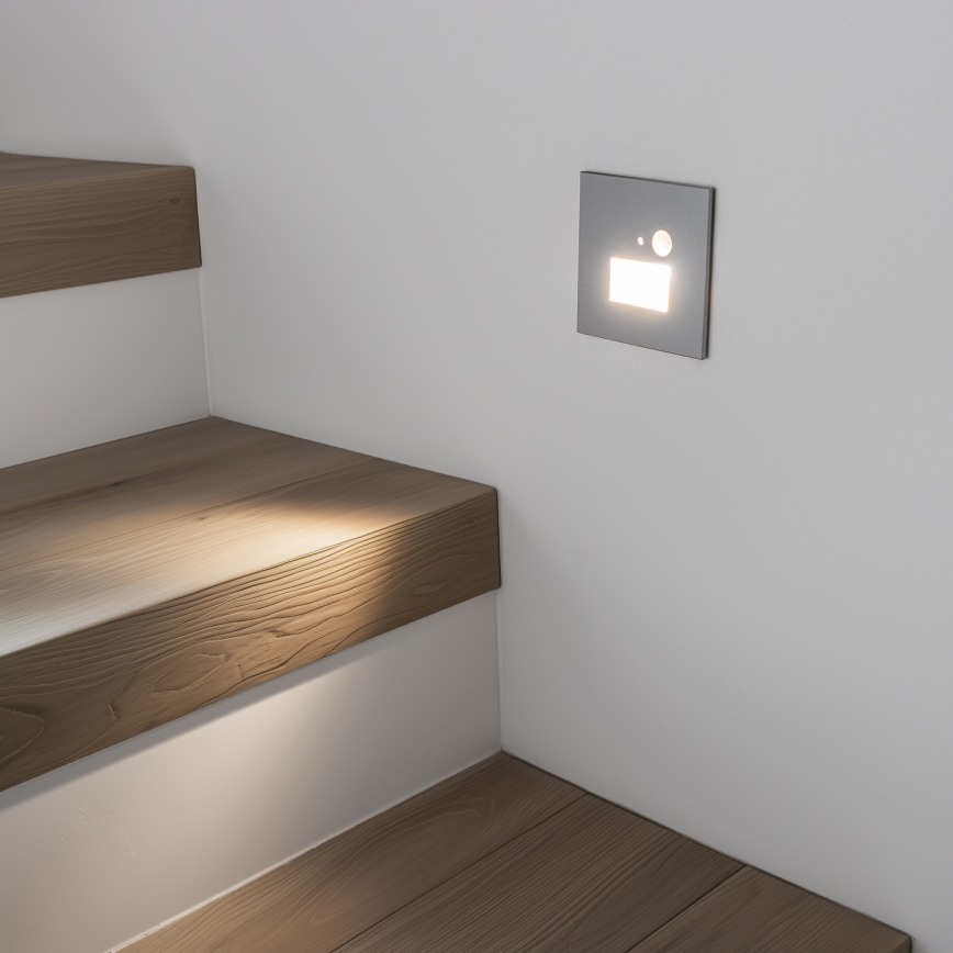 Φωτιστικό σκάλας LED με αισθητήρα κίνησης LED/1,5W/230V 3000K/4000K/6500K