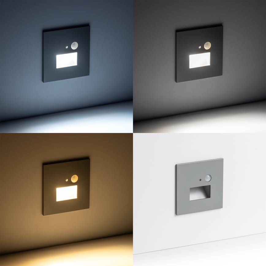 Φωτιστικό σκάλας LED με αισθητήρα κίνησης LED/1,5W/230V 3000K/4000K/6500K