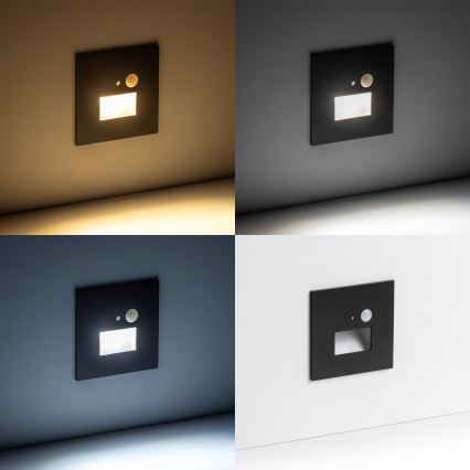 Φωτιστικό σκάλας LED με ανιχνευτή κίνησης LED/1,5W/230V 3000K/4000K/6500K