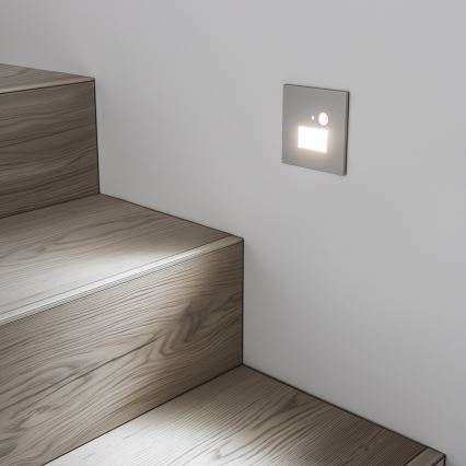 Φωτιστικό σκάλας LED με ένα motion αισθητήρας LED/1,5W/230V 3000K/4000K/6500K