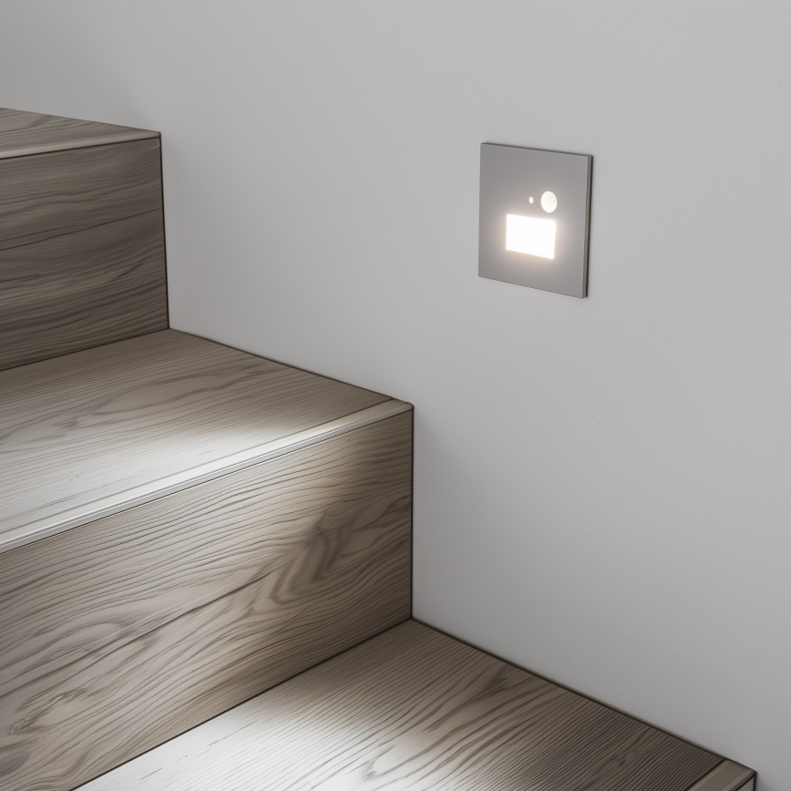 Φωτιστικό σκάλας LED με ένα motion αισθητήρας LED/1,5W/230V 3000K/4000K/6500K