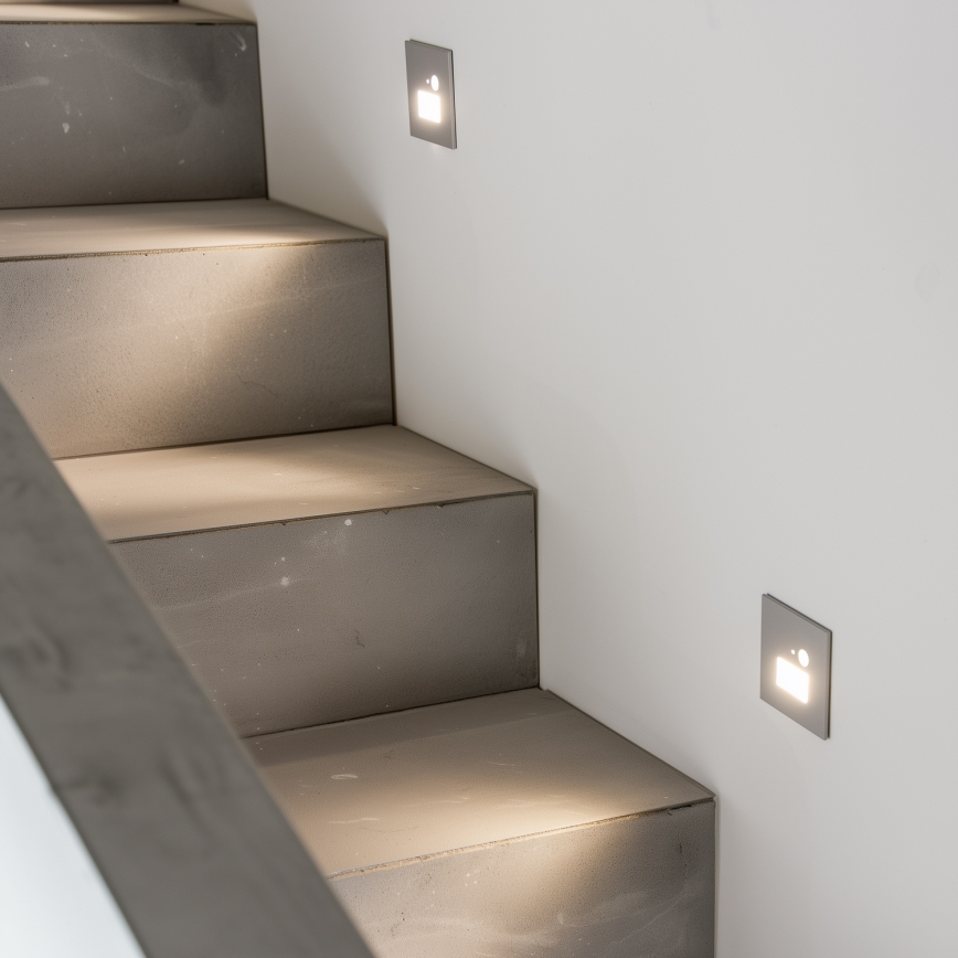 Φωτιστικό σκάλας LED με ένα motion αισθητήρας LED/1,5W/230V 3000K/4000K/6500K