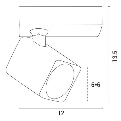 Φωτιστικό σποτ 1xGU10/7W/230V λευκό