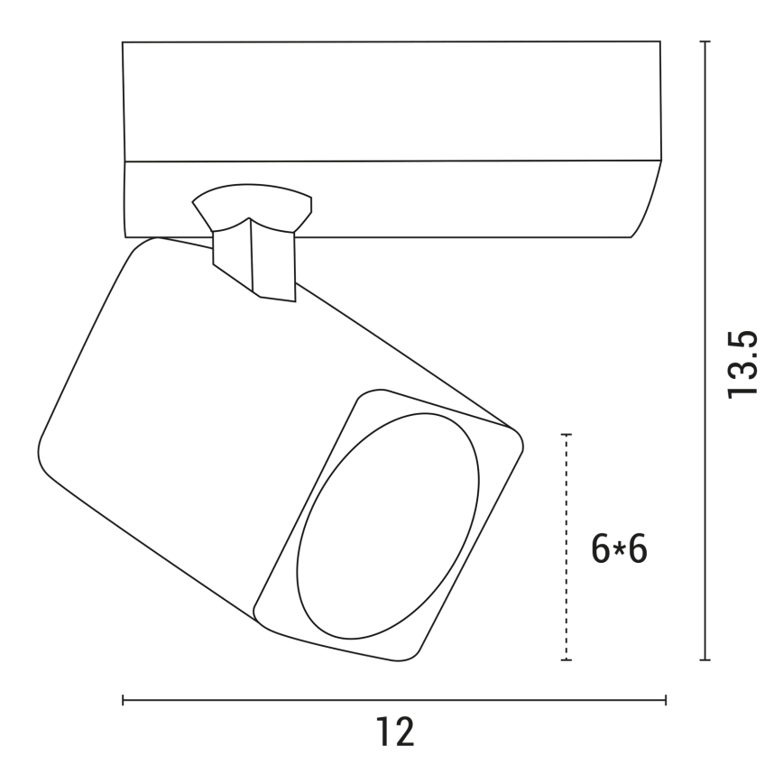 Φωτιστικό σποτ 1xGU10/7W/230V λευκό
