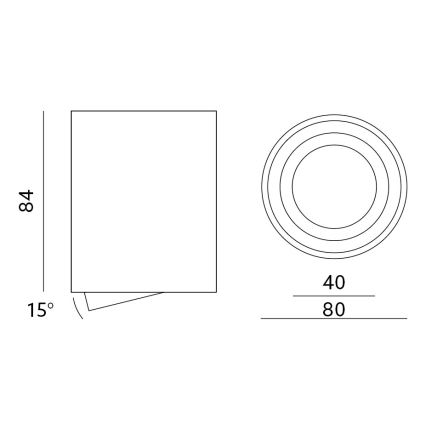 Φωτιστικό σποτ AHA 1xGU10/35W/230V μαύρο