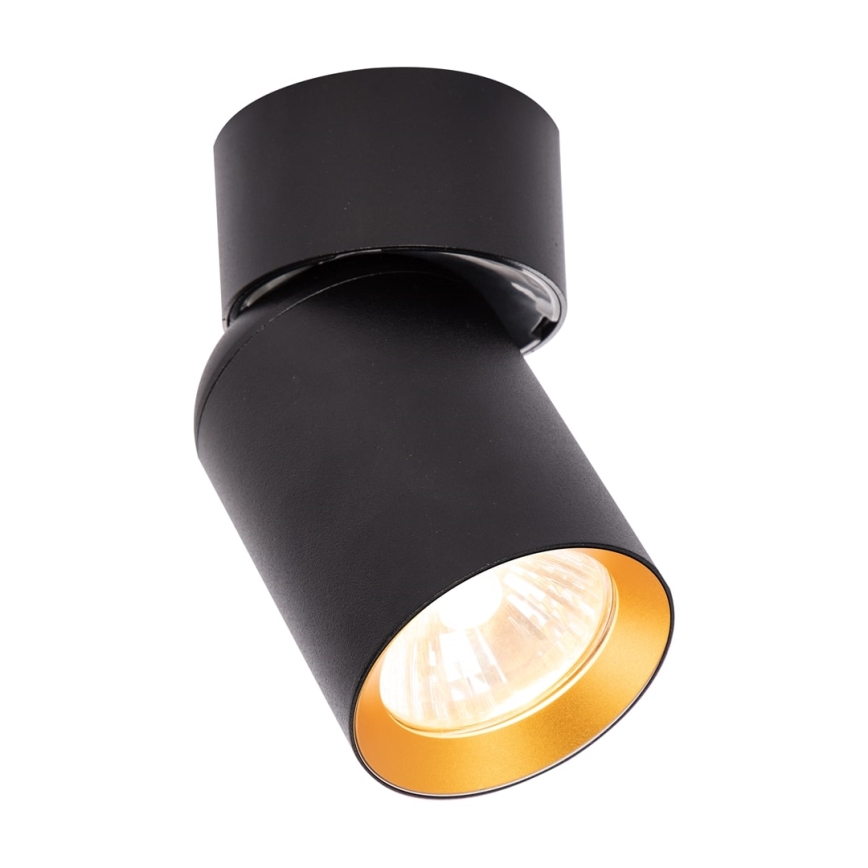 Φωτιστικό σποτ ANDY 1xGU10/8W/230V μαύρο/χρυσαφί