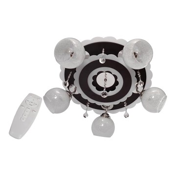 Φωτιστικό σποτ ARONA 5xE27/15W/230V+LED μαύρο