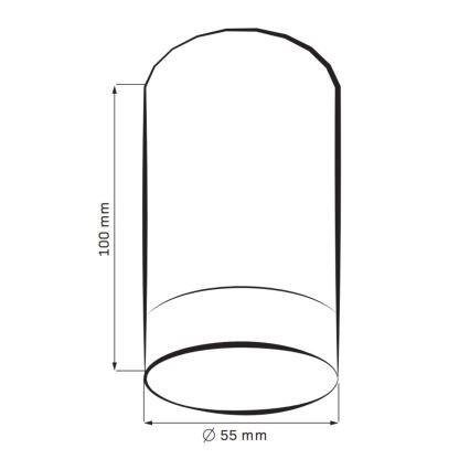 Φωτιστικό σποτ ARRAS 1xGU10/10W/230V μαύρο