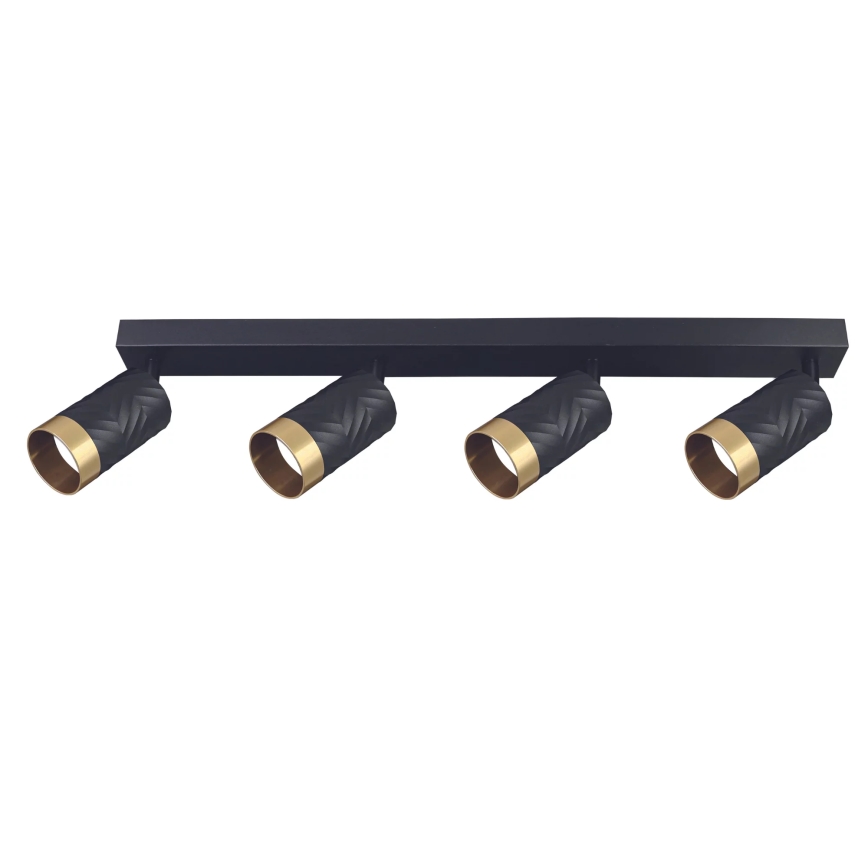 Φωτιστικό σποτ ARRAS 4xGU10/10W/230V μαύρο