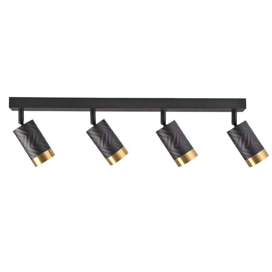 Φωτιστικό σποτ ARRAS 4xGU10/10W/230V μαύρο