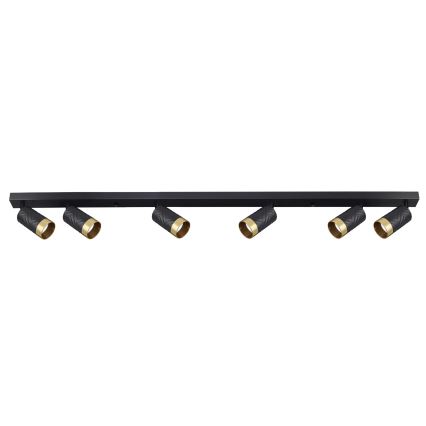 Φωτιστικό σποτ ARRAS 6xGU10/10W/230V μαύρο