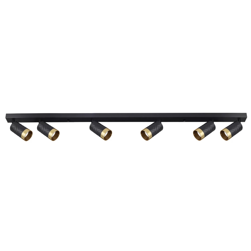 Φωτιστικό σποτ ARRAS 6xGU10/10W/230V μαύρο