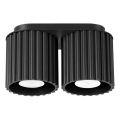 Φωτιστικό σποτ AURA 2xGU10/10W/230V μαύρο