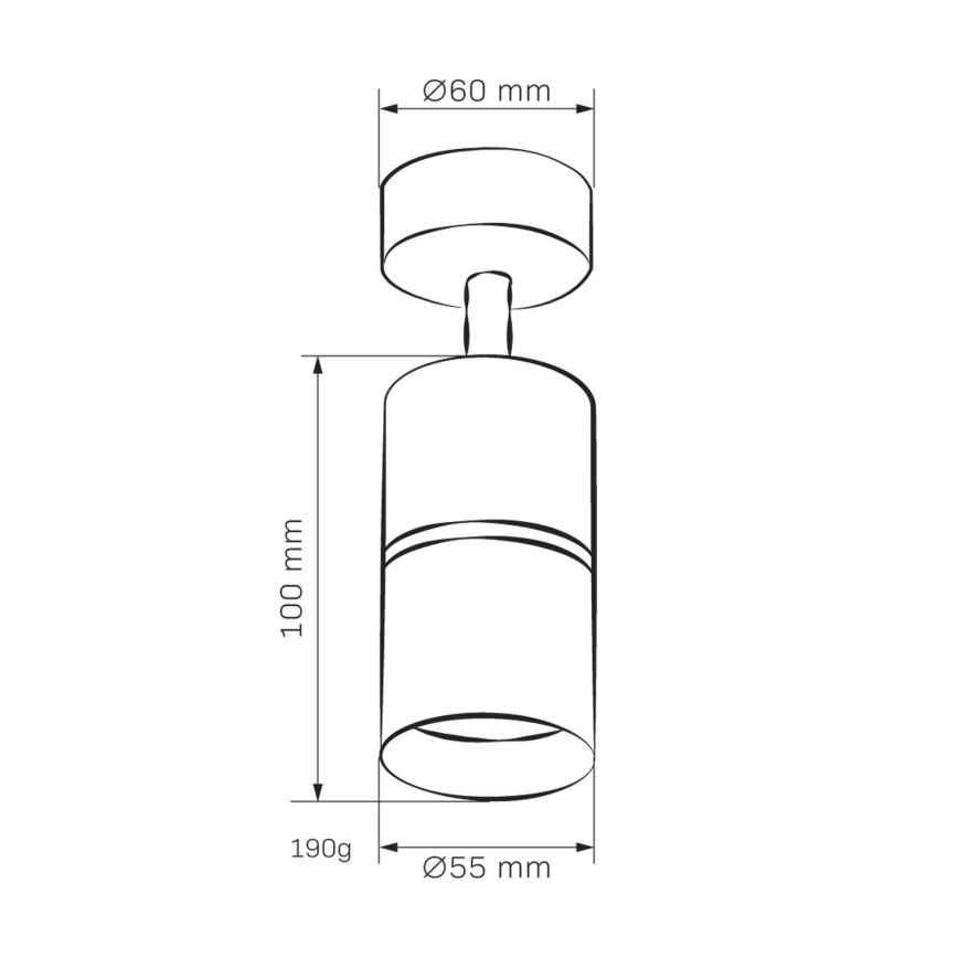 Φωτιστικό σποτ BAMBOO 1xGU10/10W/230V λευκό