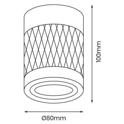 Φωτιστικό σποτ BIMA 1xGU10/25W/230V στρογγυλό λευκό