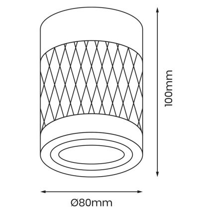 Φωτιστικό σποτ BIMA 1xGU10/25W/230V στρογγυλό μαύρο