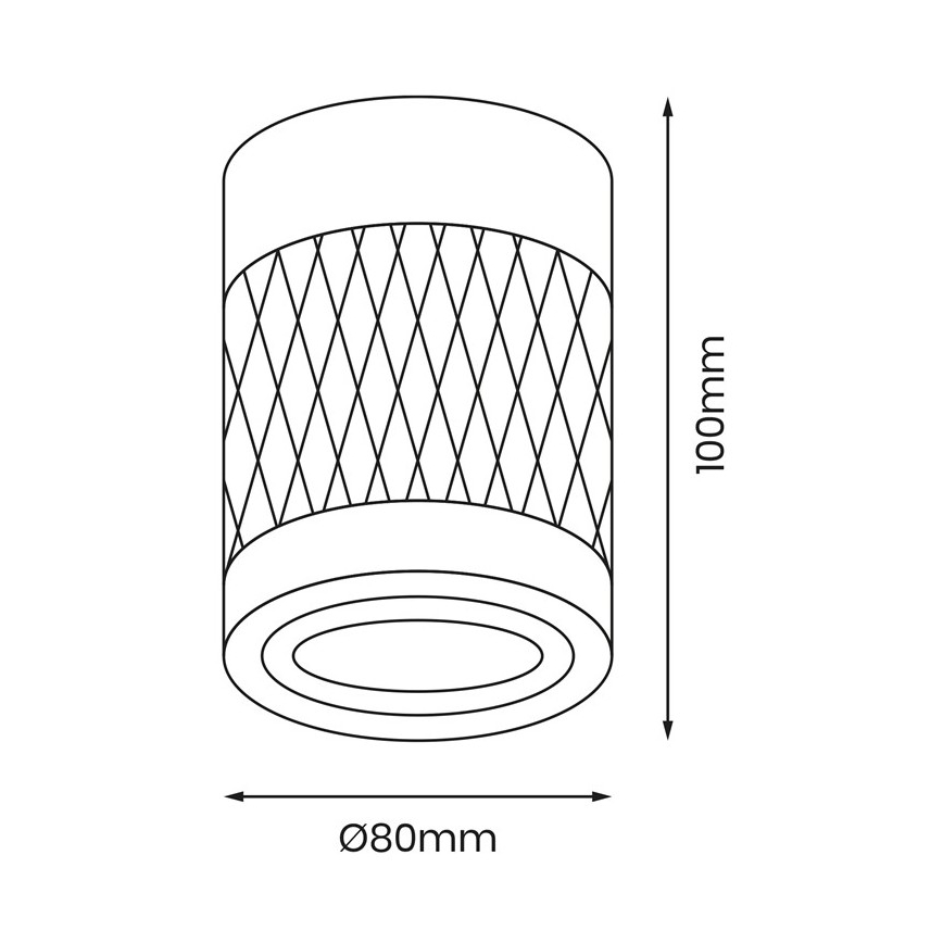 Φωτιστικό σποτ BIMA 1xGU10/25W/230V στρογγυλό μαύρο
