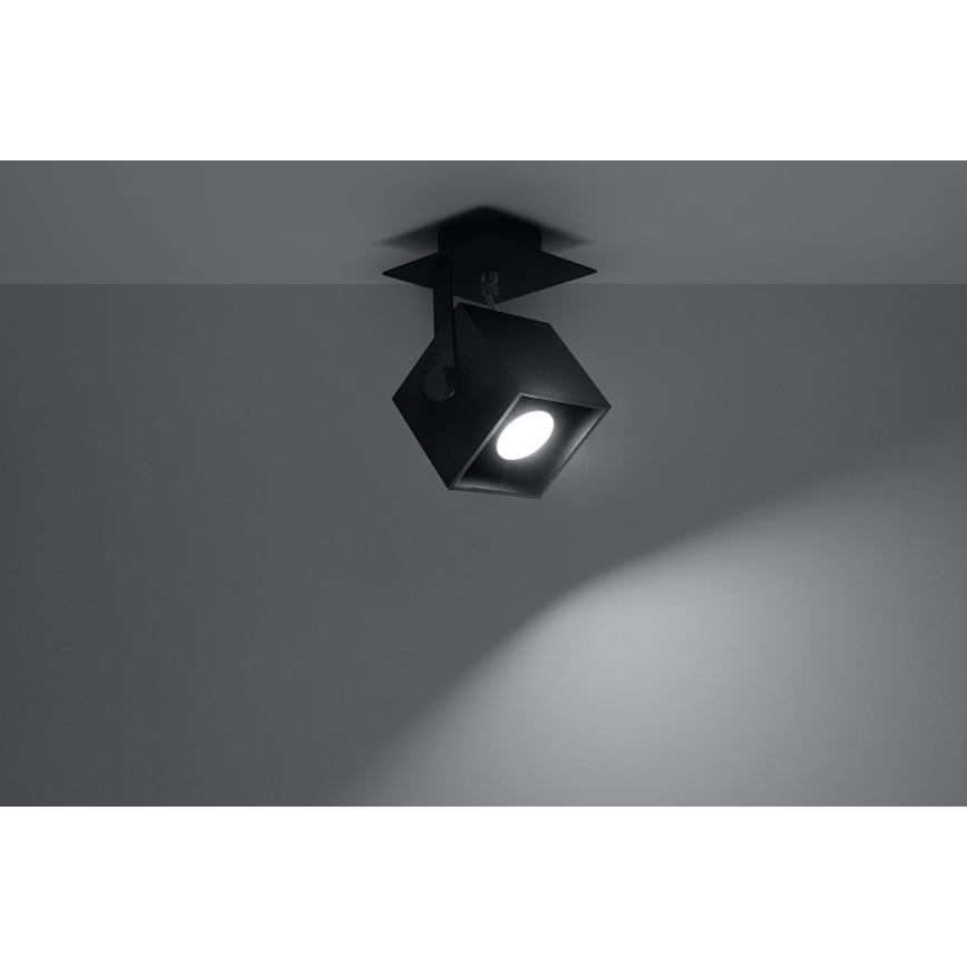 Φωτιστικό σποτ CEDRA 1 1xGU10/40W/230V μαύρο