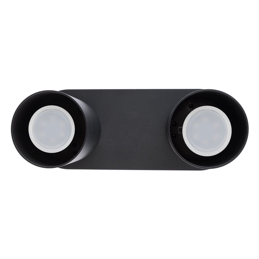 Φωτιστικό σποτ CREEP 2xGU10/25W/230V μαύρο