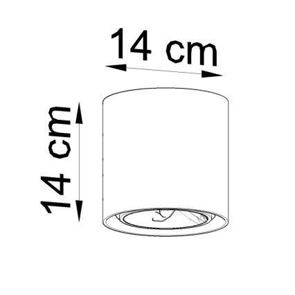 Φωτιστικό σποτ CULLO 1xGU10/ES111/40W/230V