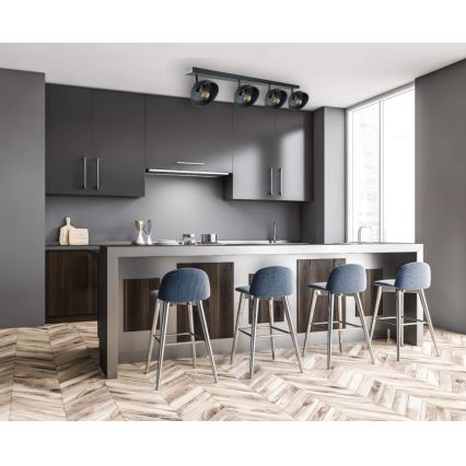 Φωτιστικό σποτ FAUN 4xE27/60W/230V μαύρο