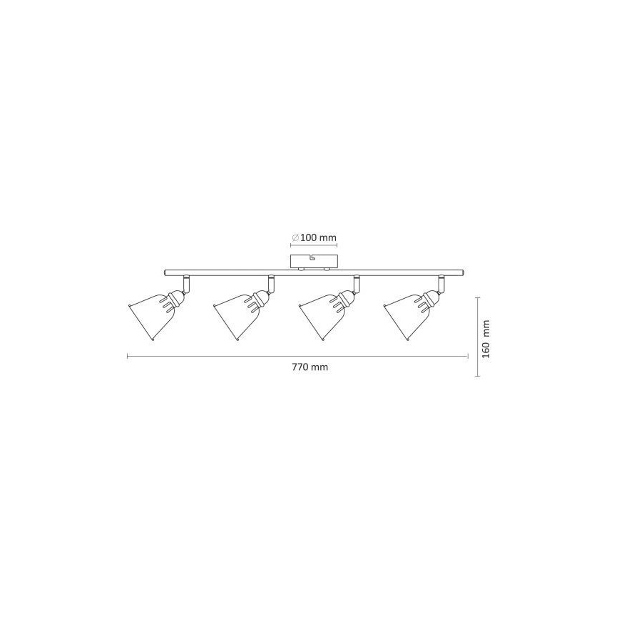 Φωτιστικό Σποτ FIONA 4xE14/8W/230V πράσινο