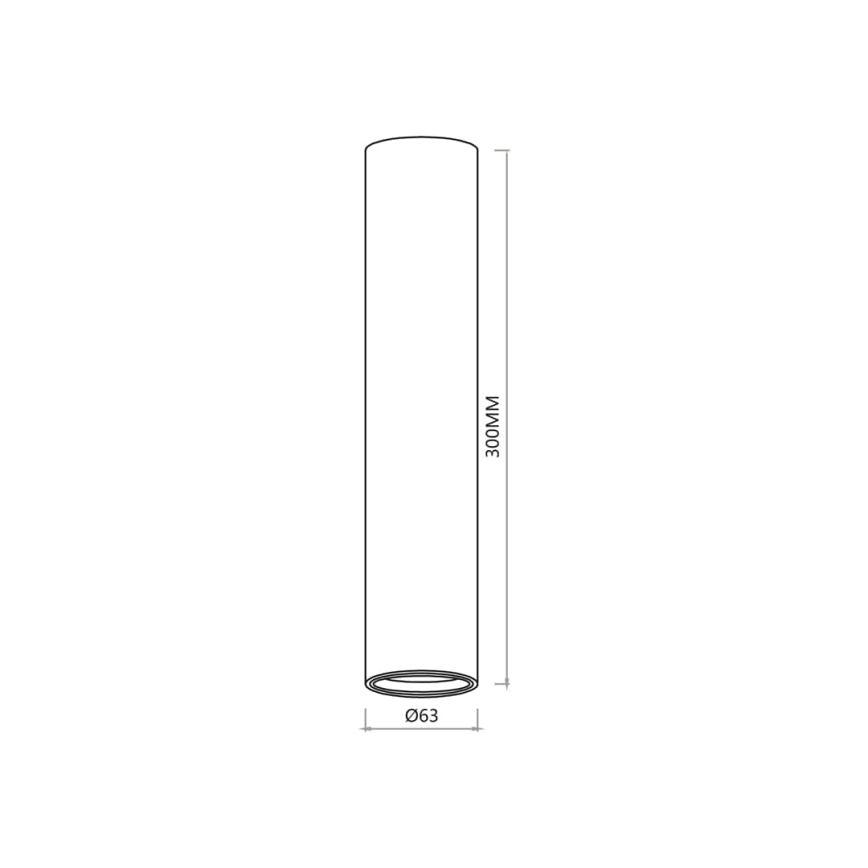 Φωτιστικό σποτ GENESIS 1xGU10/8W/230V 30 cm χρυσαφί
