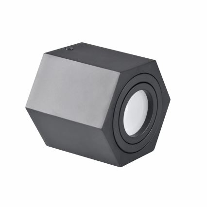 Φωτιστικό σποτ HEXAGON 1xGU10/10W/230V μαύρο