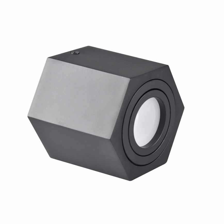 Φωτιστικό σποτ HEXAGON 1xGU10/10W/230V μαύρο