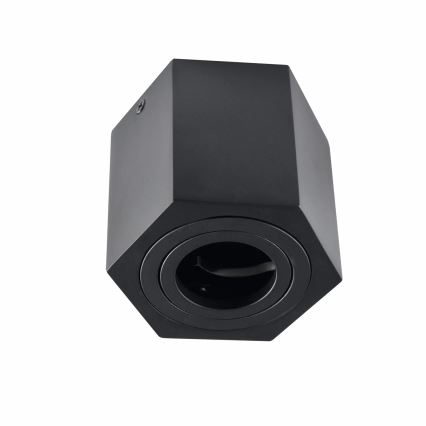 Φωτιστικό σποτ HEXAGON 1xGU10/10W/230V μαύρο
